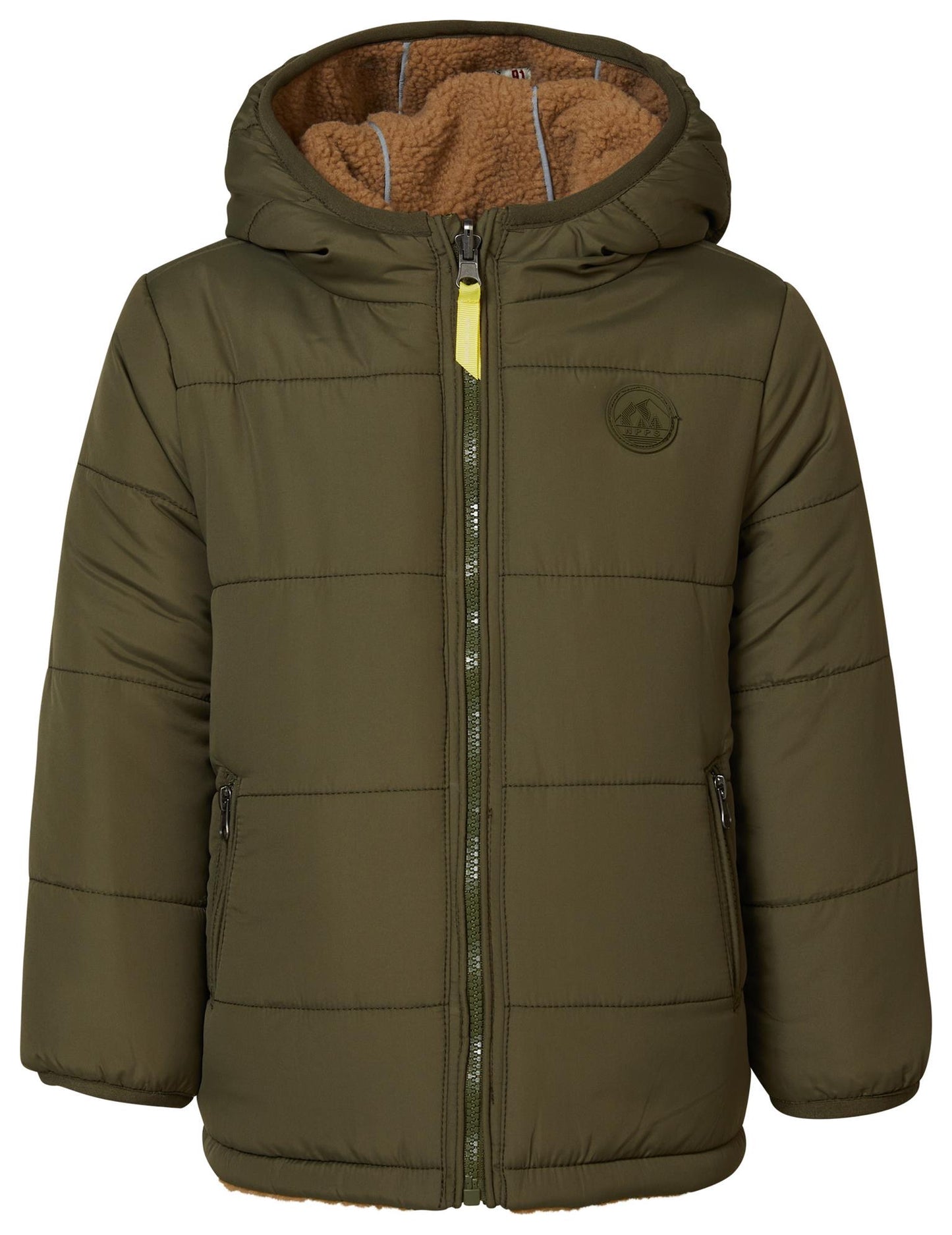 KIDS Wendejacke Teddy Olive/Chipmunk